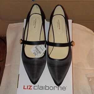 Liz Claiborne Black Flats Timeless Loafers